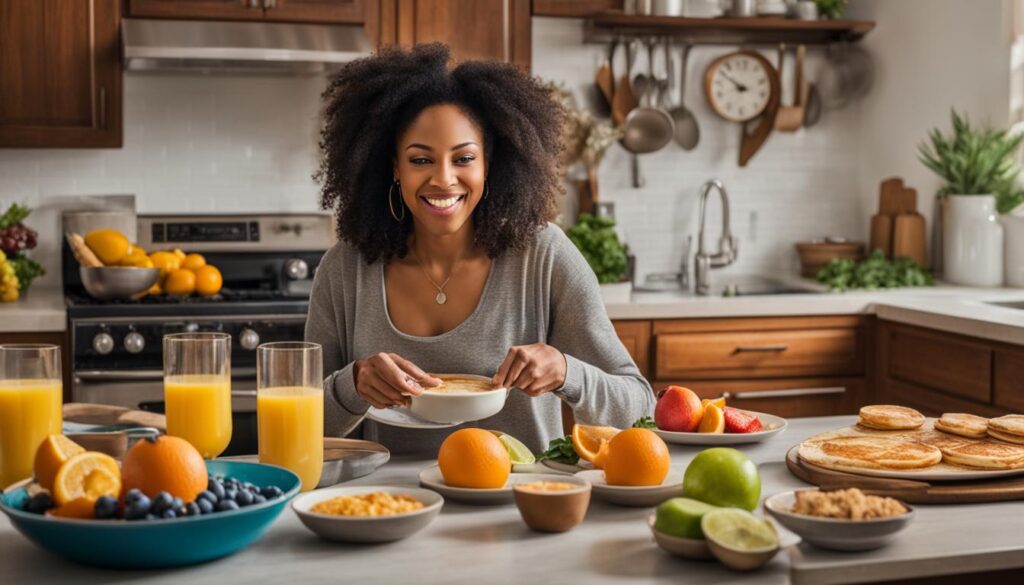 Quick breakfast for moms