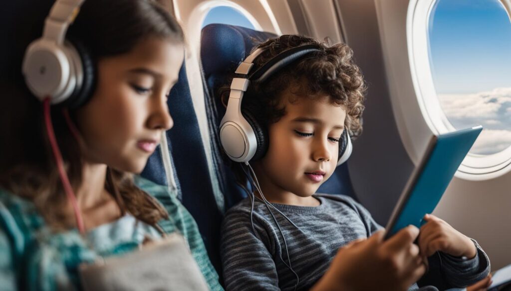 how to keep kids entertained on a plane