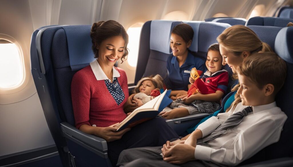 managing children on flights